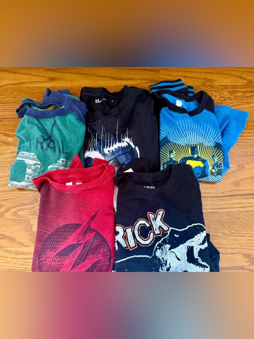 Bundle of 5 long sleeve tshirts boys sizes 6/7
